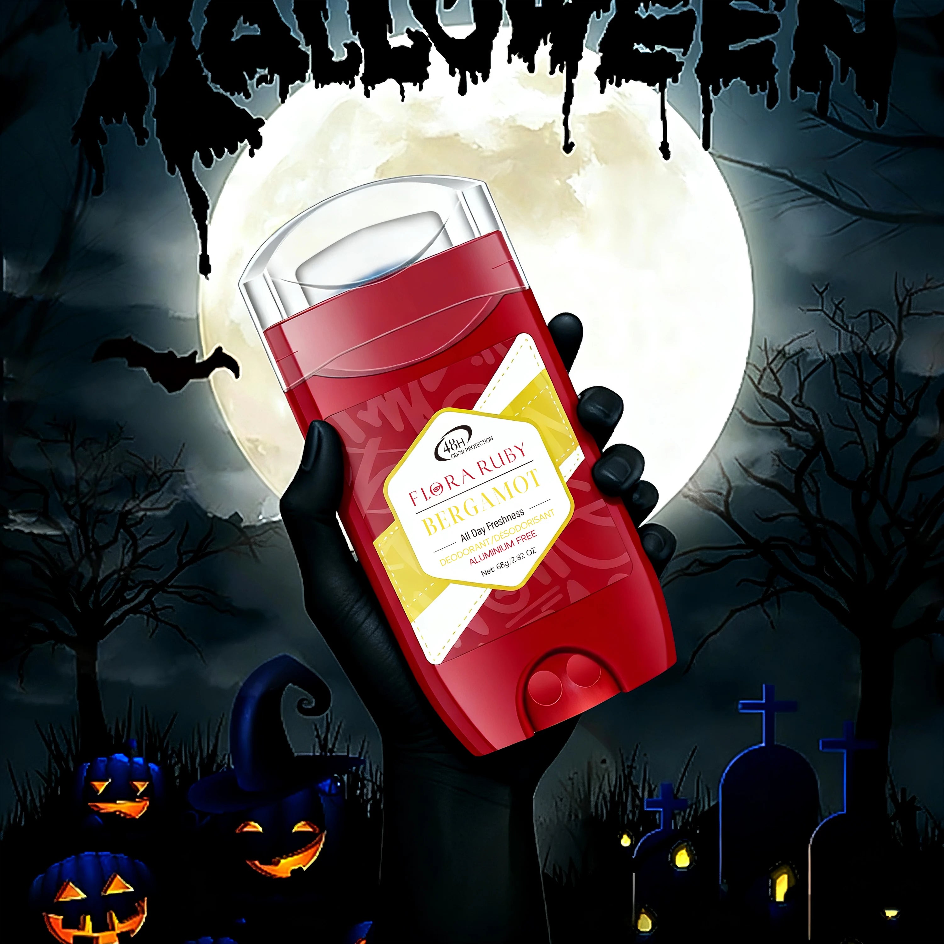 Aluminum-Free Deodorant fragrance deodorant stick for Halloween deodorant stick 48-hour refreshing and moisturizing Oasis Select