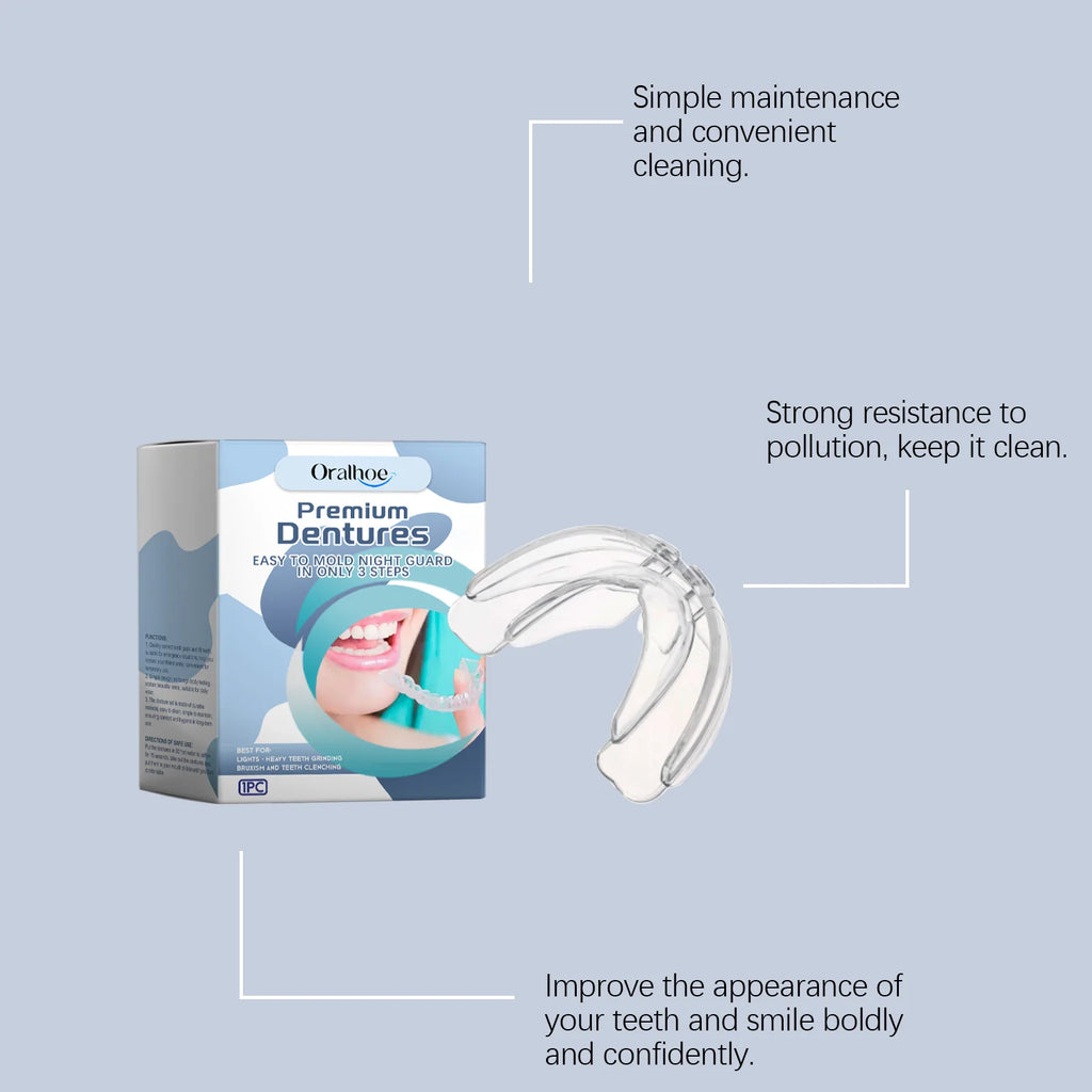 1pcs Mouth Guard Braces Teeth Protector Dental Orthodontic Anti Snoring Device Prevent Bruxism Teeth Retainer Invisible Braces Oasis Select