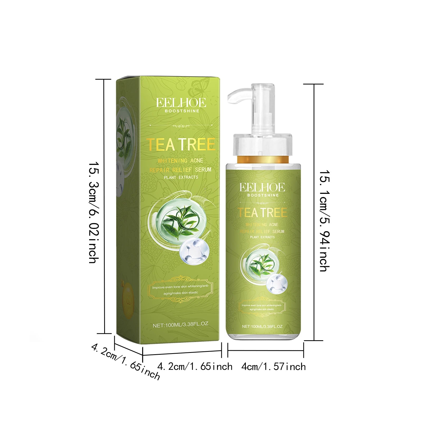 EELHOE Tea Tree Anti-Acne Face Serum – Shrink Pores 100ml Anti-Acne Face Serum Oasis Select