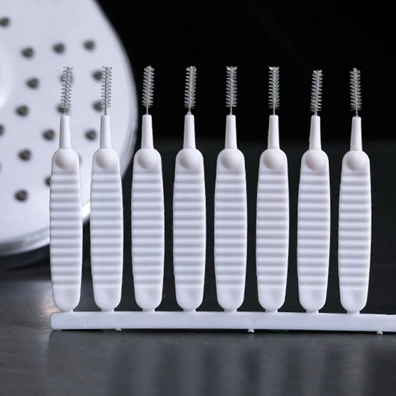 10-500PCS Shower Cleaning Brush Bathroom Micro Nylon Brush Nozzle Anti-blocking Cleaning Tools Bathroom Accessories Oasis Select
