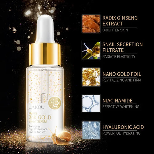 100ml 24k Gold Serum, Shrink Pores, Coarse Astringent Hyaluronic Acid Stock Solution Moisturize Oasis Select