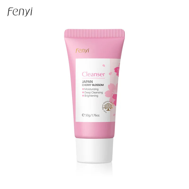Sakura Facial Cleanser Moisturizing Brightening Acne Removal Oil Control Face Wash for Women& Men 50g Sakura Foam Cleanser Set Oasis Select 1pcs