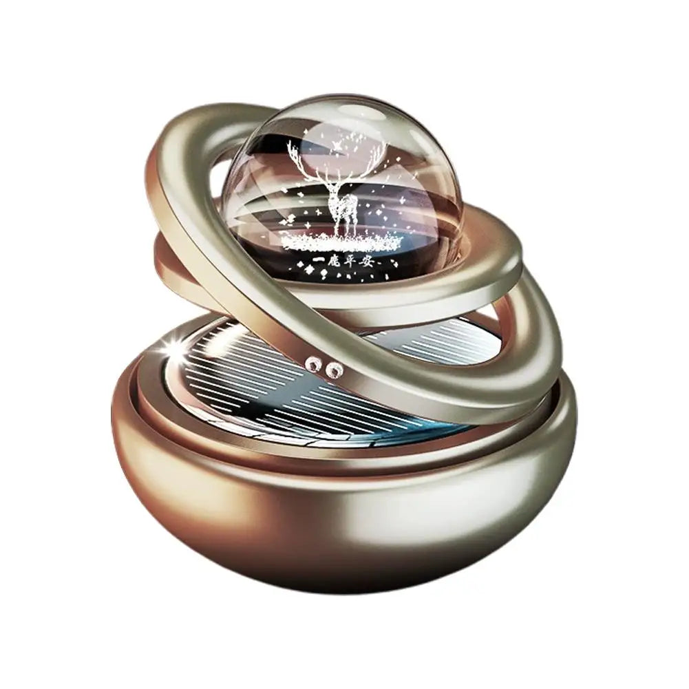Central control suspended ornament Rotating Car Double Suspended Crystal Ball Aromatherapy Perfume Ornaments Creative Ornaments Oasis Select D