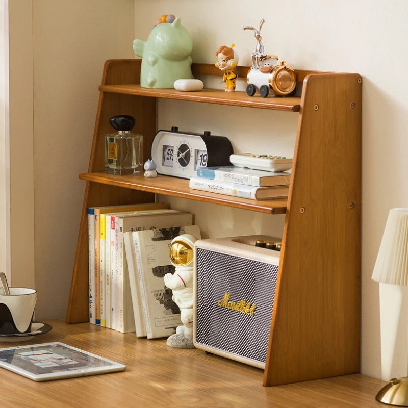 Medieval style shelves, household bedroom cabinets, student desk shelves, multi-layer simple display bookcases, storage shelves Oasis Select