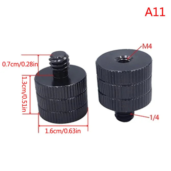 1/4 to M4 M5 M6 M8 M10 Conversion Screw 3/8" Male to Female Thread Screw Mount Adapter Standard for Projector Tripod Oasis Select A11