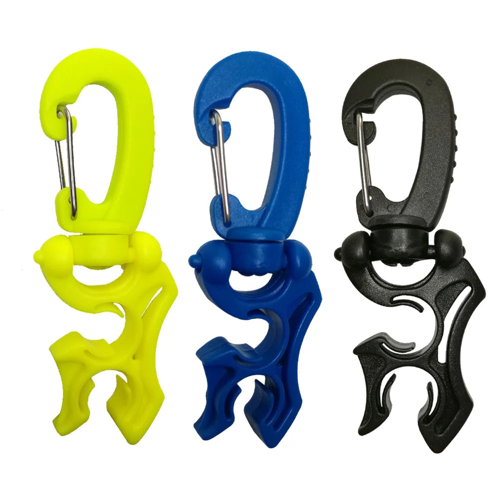 Regulator Double BCD Hose Holder with Clip Buckle Hook for Scuba Diving Snorkeling Oasis Select