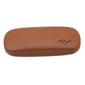 High Quality Wood Grain Hard Kit Holder Metal Reading Glasses Case For Men And Women PU Leather Eyeglass Box Oasis Select Brown