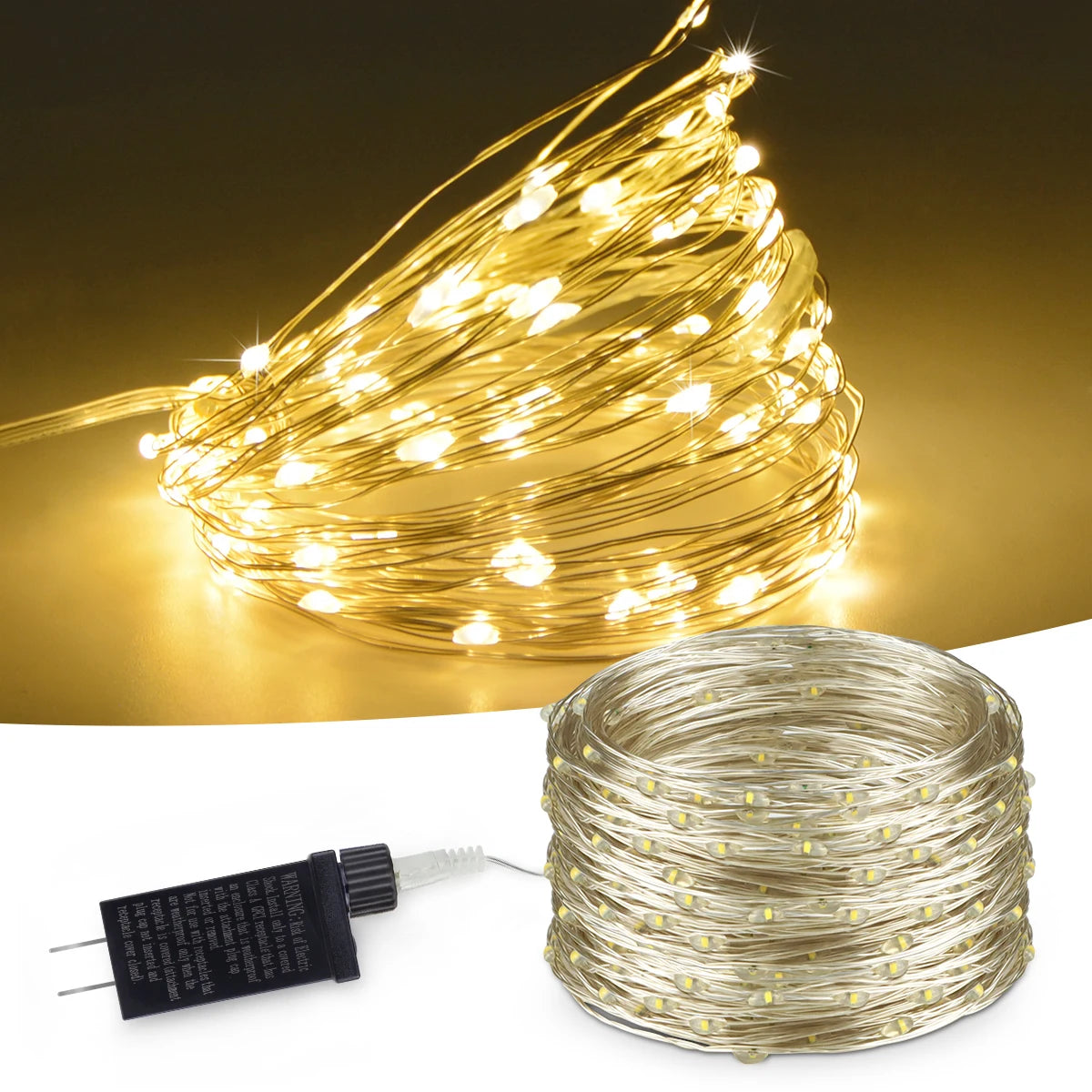 10M-100M Copper Wire Fairy String Lights Wateproof 220V 110V EU US Plug Outdoor Birthdays Party Holiday Wedding Decoration Oasis Select