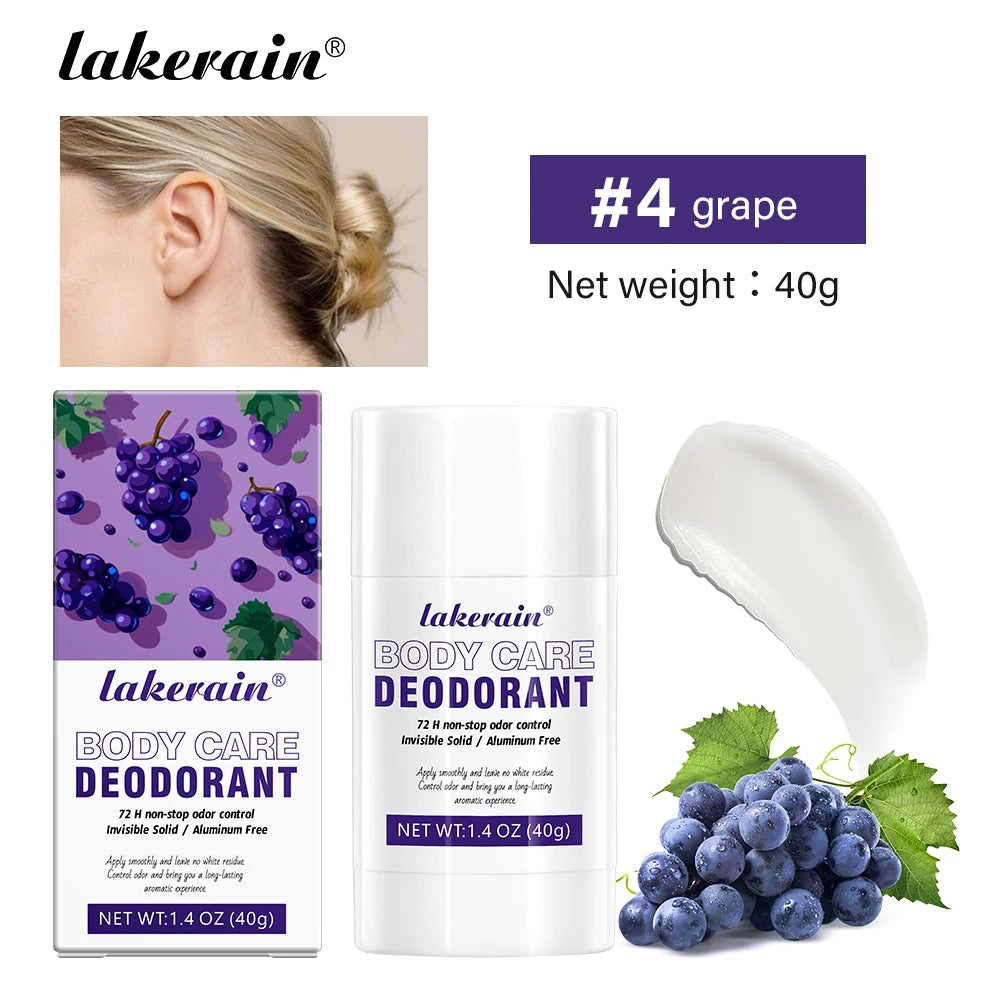 Long-term Fresh Fragrance Whole Body Deodorant Body Balm Deodorant For Men &Women To Remove Body Odor 72 Hours Of Odor Control Oasis Select 4 grape