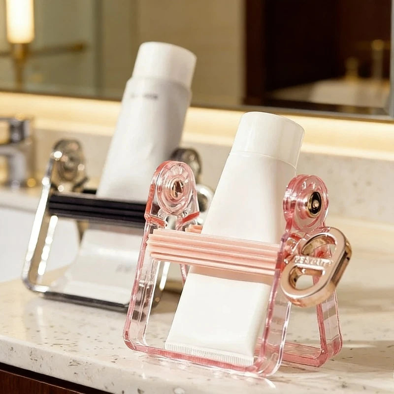 1pcs Rolling Tube Squeezer Toothpaste Dispenser Holder Multi-Purpose Cosmetic Cream Squeezer for Bathroom Makeup Organize Oasis Select