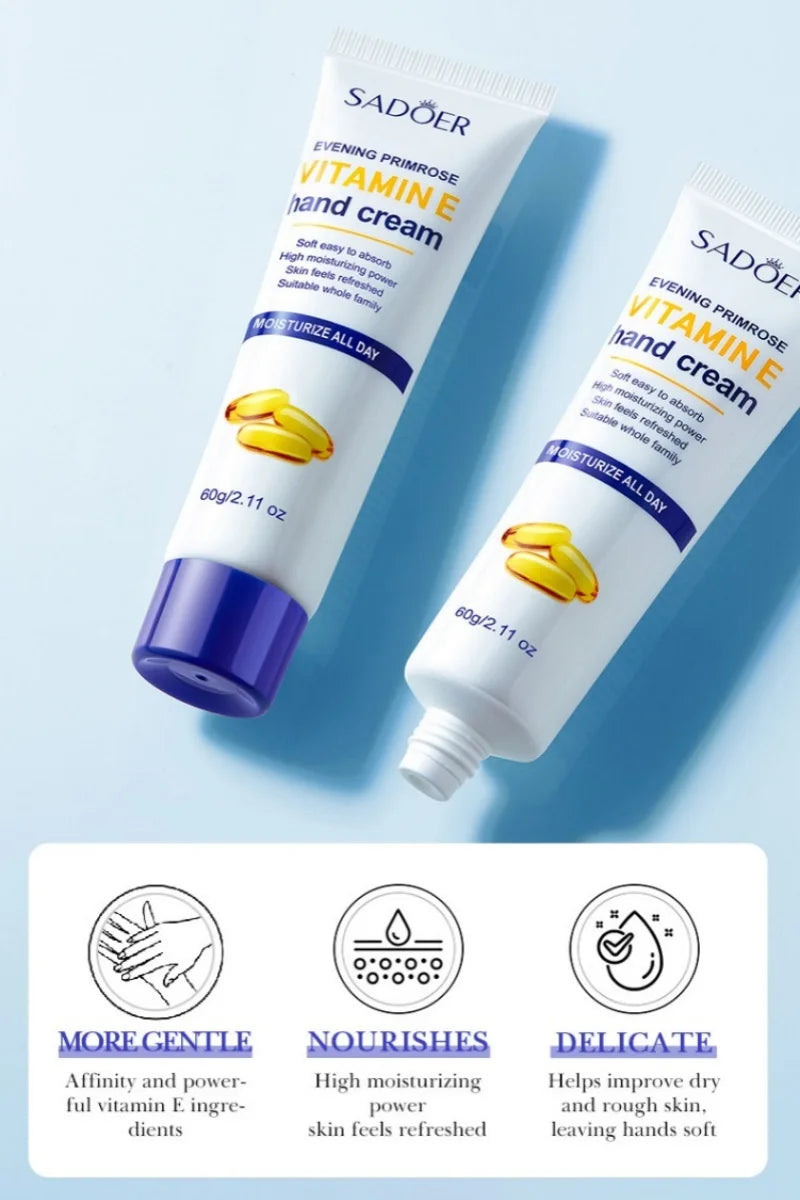 SADOER Vitamin E Hand Cream – Hyaluronic Acid & Niacinamide Hand Cream Oasis Select
