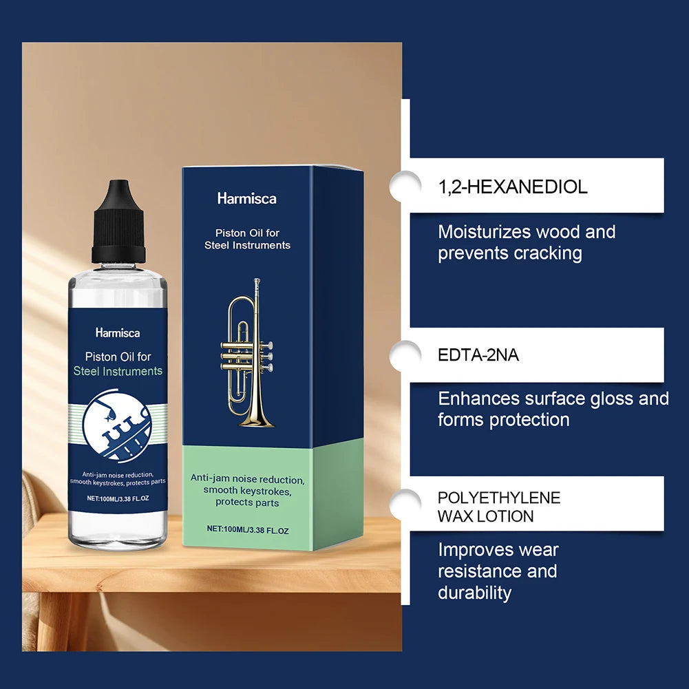 Professional Trumpet Valve Piston Oil Lubricant – 100ml