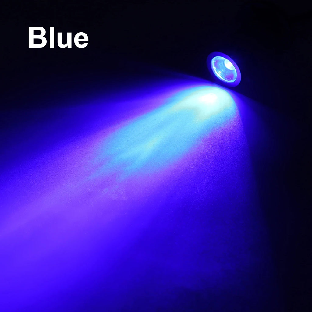 USB Charging Mini LED Spotlight Surface Mounted Cabinet Downlight 1W Wall Ceiling Lamp Foyer Decor ,8 Colors,Easy to install Oasis Select Blue Black Shell