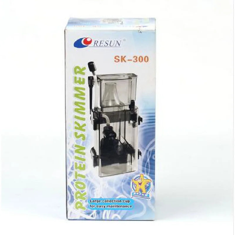 Mini Protein Skimmer Marine Aquarium Fish Tank Filter System Accessories filter protein swimmer RESUN SK-300 3.5W 300L/H Oasis Select