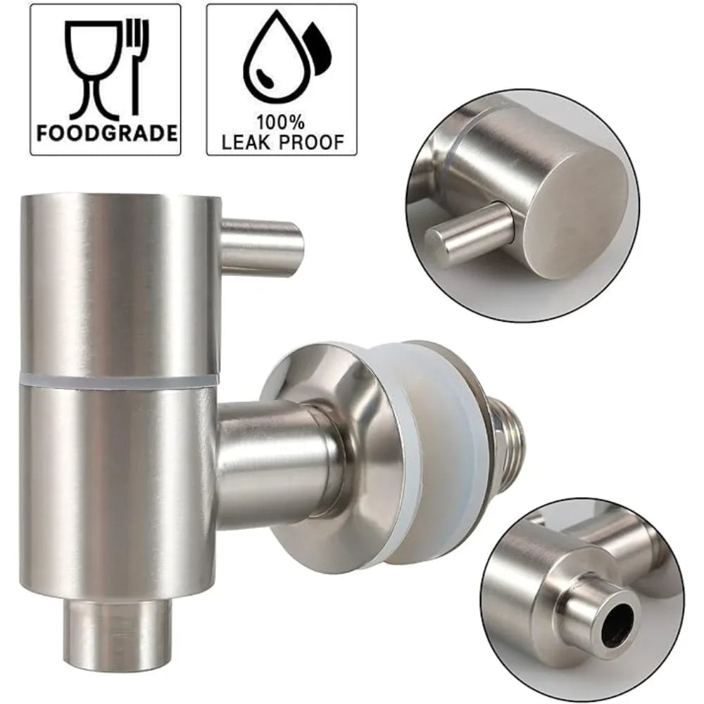 Beer Barrel Tap Water Valve-Bucket Durable 16-25mm Stainless Steel Dispenser Spigot Faucet Leakproof Replacement Tap Oasis Select