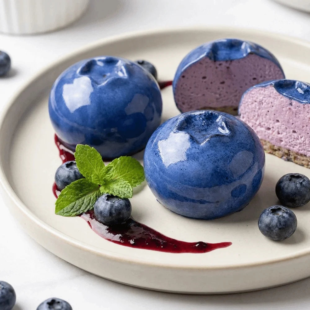 Fruit Shaped Blueberry Silicone Mold Flexible Non-Stick Fruit Mousse Cake Mold 3D DIY Chocolate Baking Mold Cake Baking Oasis Select