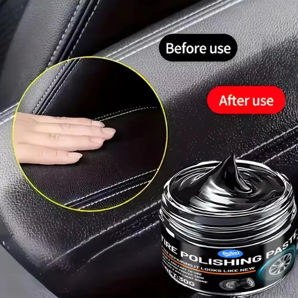 Car Plastic Restorer - Interior Repair Cream, Scratch Remover, UV Protection, Long-Lasting Shine for PU Leather, Dashboard, Tire Oasis Select