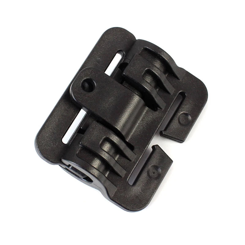 Tactical Vest Quick Release Buckle Slider Tactical Vest Buckle MOLLE Strip Module Strip Plastic Buckle Hinge Oasis Select short Black