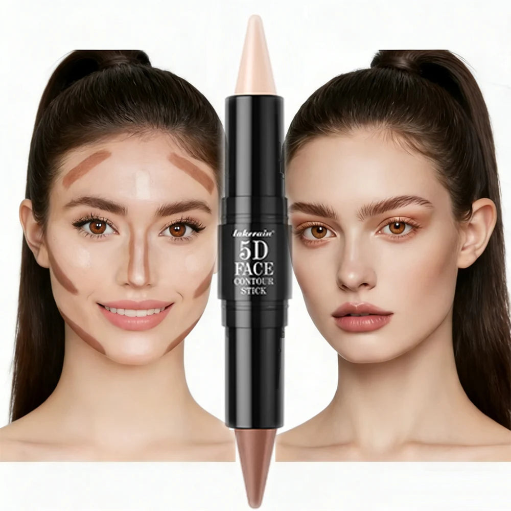 Dual Ended Contour Stick Foundation Concealer Long Lasting Dark Circle Correcting Contour Concealer Makeup Highlighter Cosmetics Oasis Select