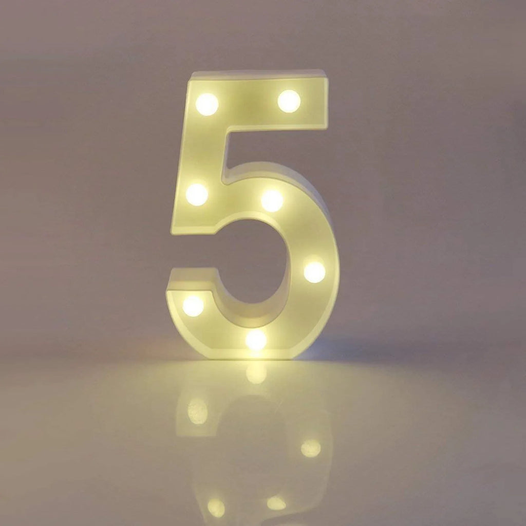 Light Up Letter Led Alphabet Number Plastic Battery Operated Party Sign Wedding Festival Stand Decoration No Batteries Included Oasis Select