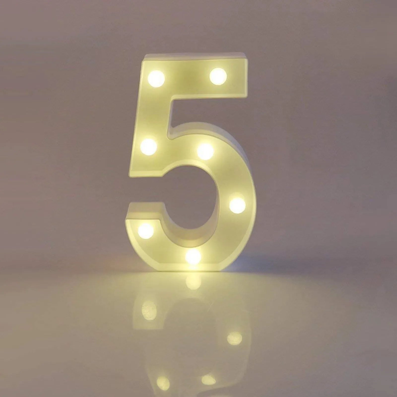 Light Up Letter Led Alphabet Number Plastic Battery Operated Party Sign Wedding Festival Stand Decoration No Batteries Included Oasis Select