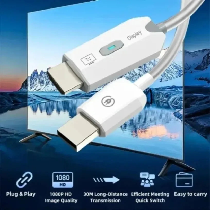 Wireless HDMI-Compatible Transmitter / Receiver 1080P 5.8GHz 98FT Wireless Display Adapter TX RX Full Set for Home Office Use Oasis Select