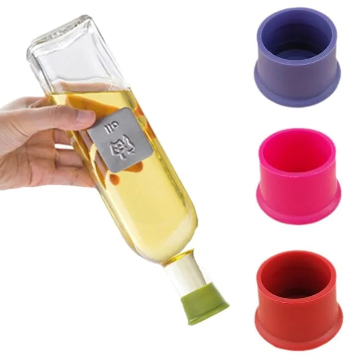 Food - Grade Silicone Wine Bottle Stopper: Universal Round Seal for Wine, Beer & Glass Bottles, Soft & Leak - Proof Oasis Select