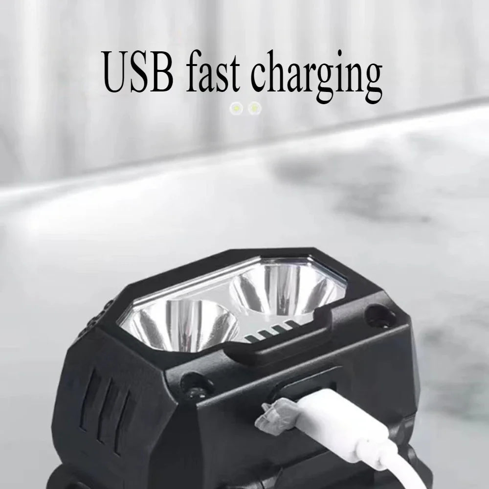Smart Motion Sensor Headlamp Super Bright LED Headlight USB Rechargeable Head Lamp Emergency Head Flashlight Oasis Select