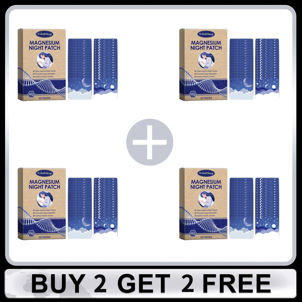 Magnesium Night Patch Relieve Stress Improve Sleep Quality Lasting Lavender Fragrance Soothing Muscle Tension Sleep Aid Stickers Oasis Select Buy 2 Get 2 Free