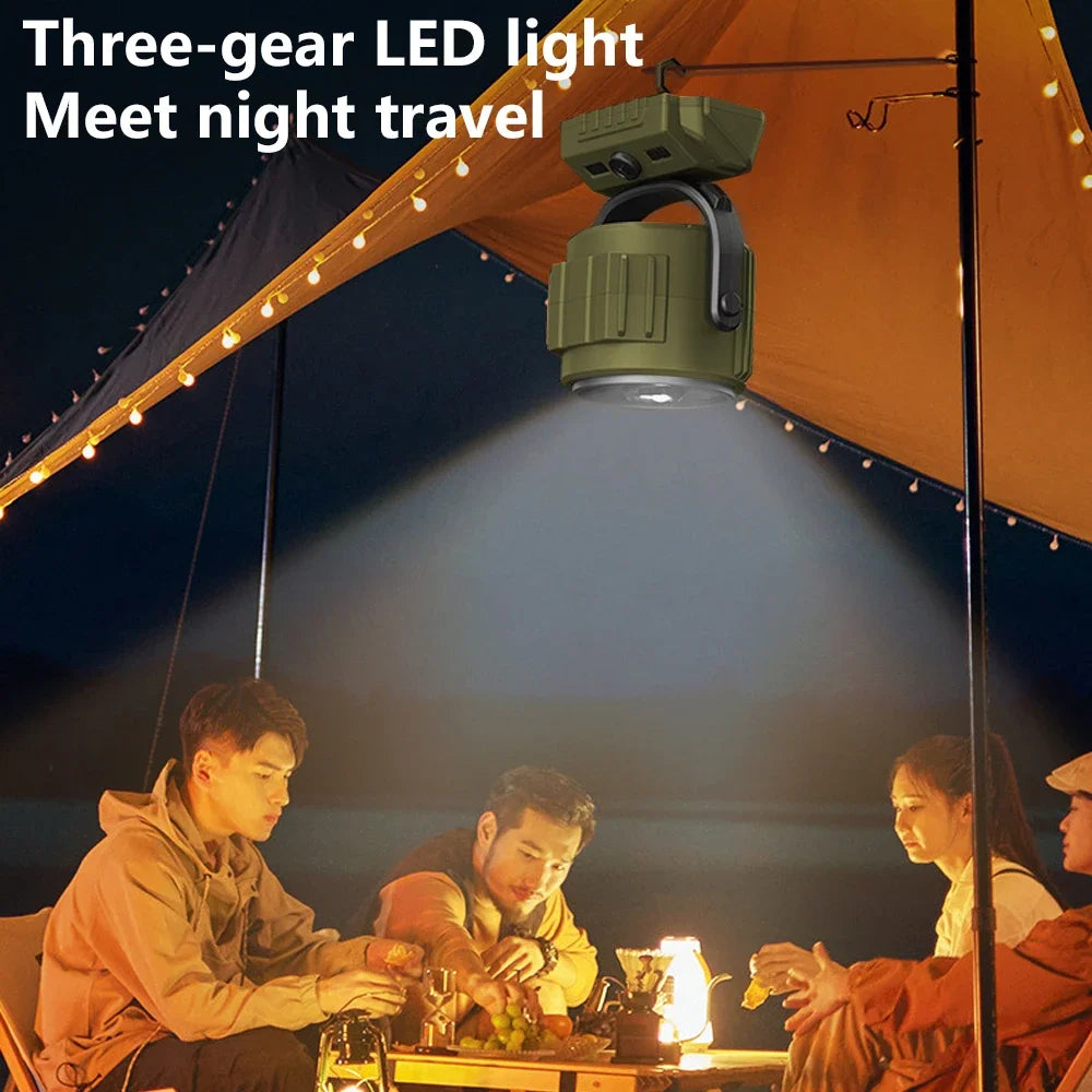 URGGU 6" Camping Fan | 100 Speeds, LED Light & Digital Display