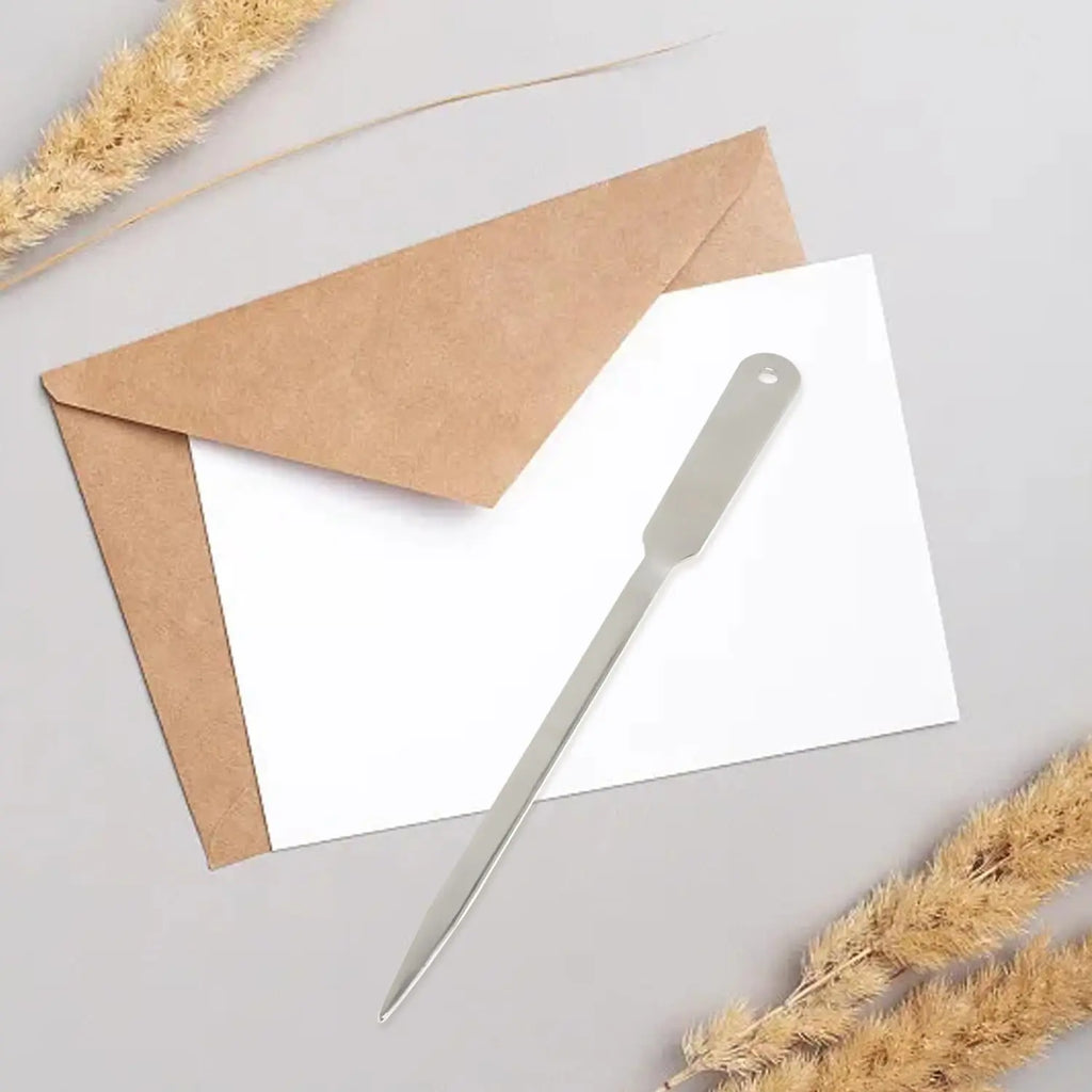 1/3Pcs Stainless Steel Letter Opener Envelope Slitter Paper Knife Office School Home Mail Opening Tool Durable Stationery Gift Oasis Select