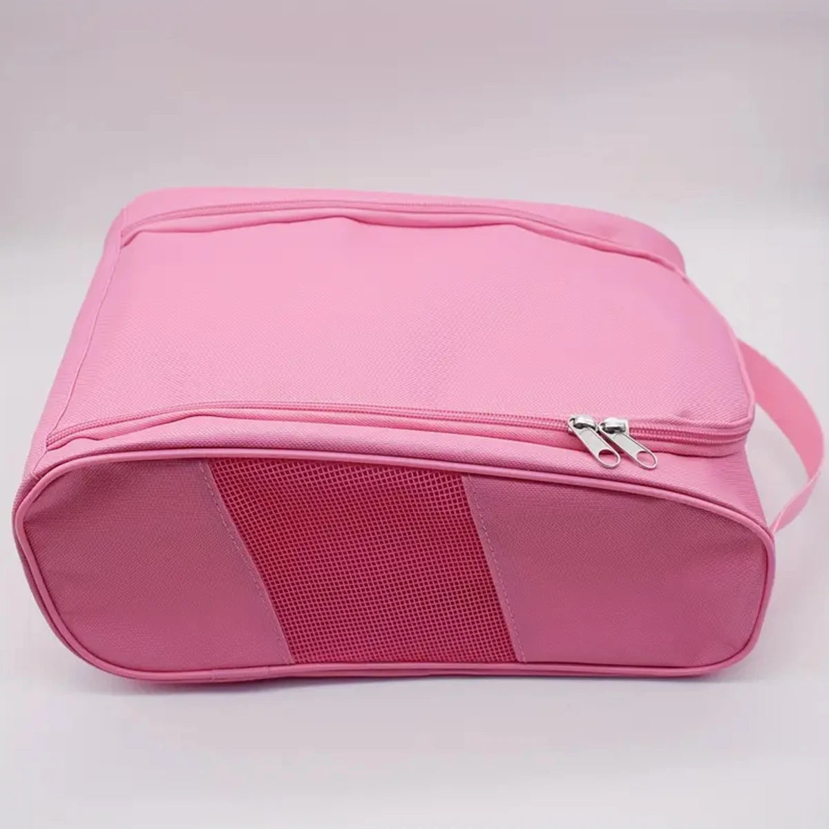 Portable Golf Shoe Bag Oxford Cloth Shoe Carrier Bags Breathable Lightweight Golf Handbag Dustproof Football Tennis Shoe Bag Oasis Select Pink