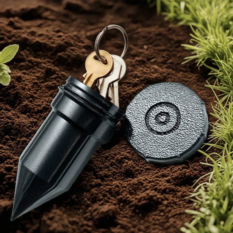 Garden Key Hider, Realistic Underground Watering Can Key Safe, No Battery Needed, Durable Plastic for Outdoor Garden Security Oasis Select