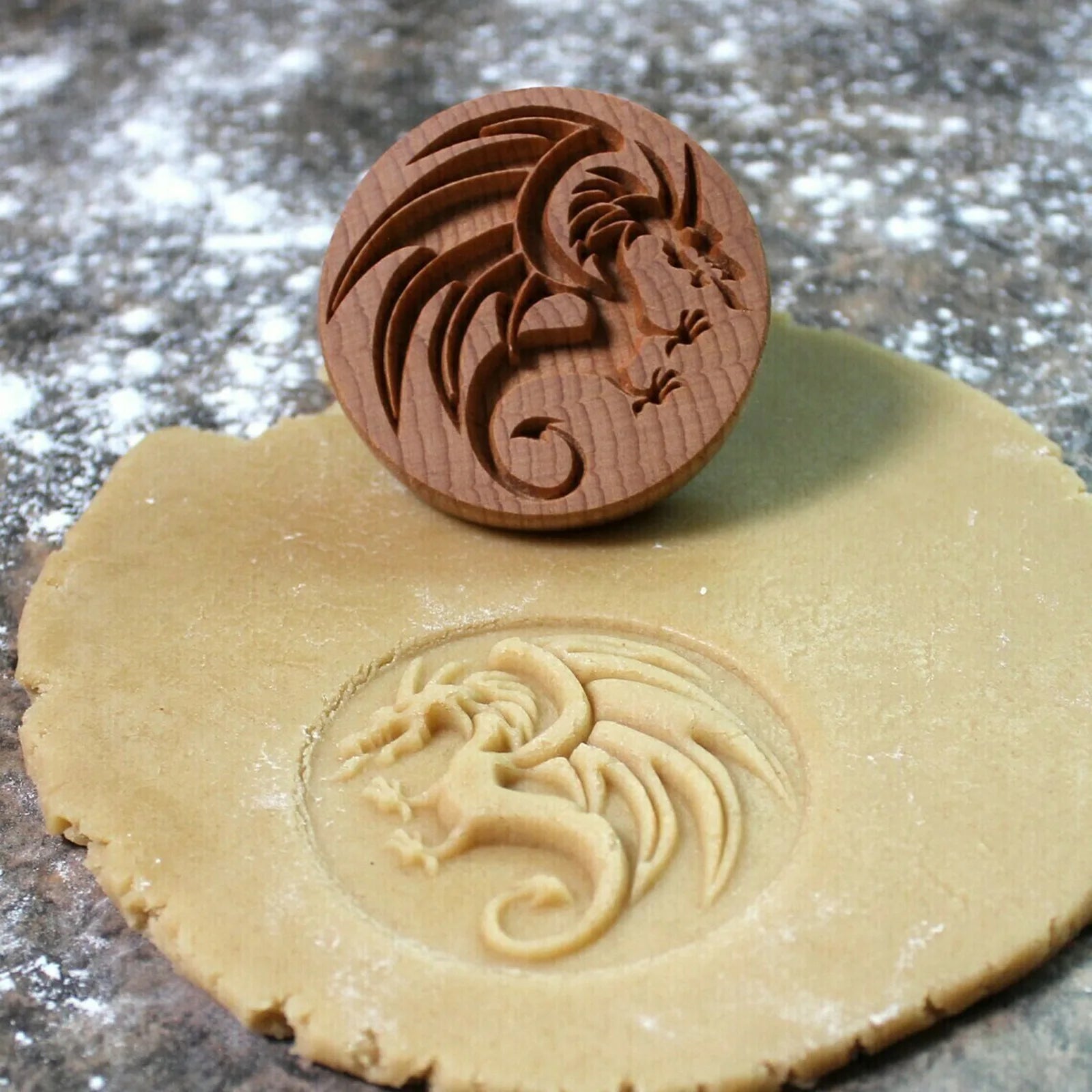 Carving Wood Kitchen Biscuit Mold Carving Cookie Mold Cutter Gingerbread Biscuit Crisp Cake Mold Cookie Stamp Oasis Select Dragon