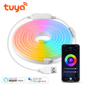 Smart Tuya Neon Strip WIFI/Bluetooth 2 Version APP Control 5V USB Ports RGB Neon Sign Waterproof DIY Room Wall Atmosphere Lamp Oasis Select WIFI Version USB 5V 2m
