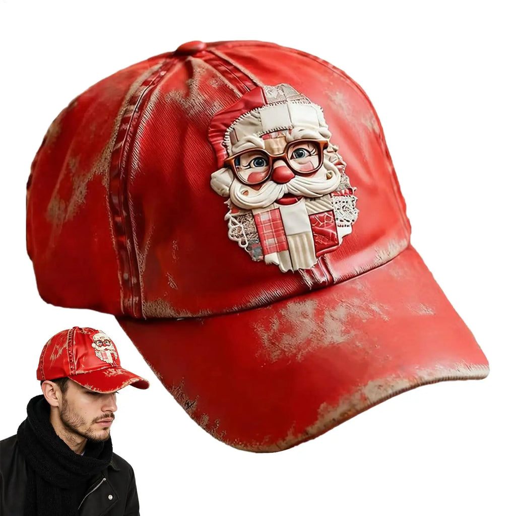 Merry Christmas Baseball Hat For Adults &Teens Retro Holiday Twill Headwear With Print Casual Unisex Hat For Golf Running Travel Oasis Select