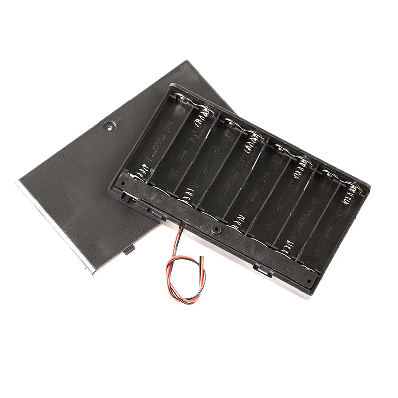 1/2Pcs 8 Slots AA Battery Holder Battery Storage Case Box With Switch & Cover Batteries Standard Container Oasis Select
