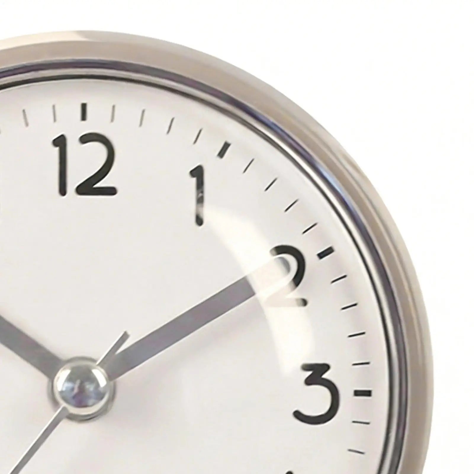 Mini Sucker Suction Cup Wall Clock Silent Waterproof Anti-Fog Small Clock for Bathroom Kitchen Toilet Wall Hanging Decoration Oasis Select