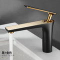 All Copper Black Gold Basin Faucet Sink Hot and Cold Faucet White Heightened Bathroom 1/2,3/8 Oasis Select B G1/2
