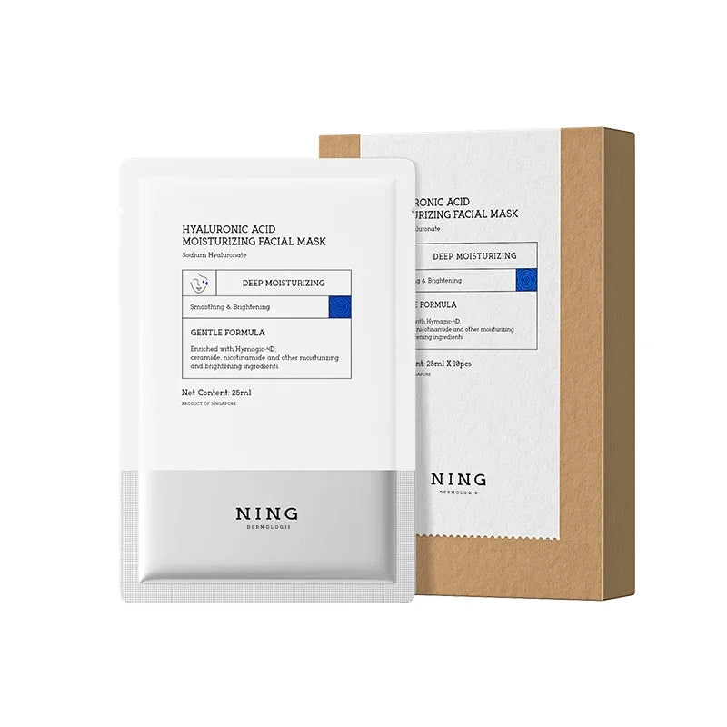 NING DERMOLOGIE 4D Hyaluronic Acid Sheet Mask – Niacinamide Hydrating Sheet Mask Oasis Select 25ml x 20