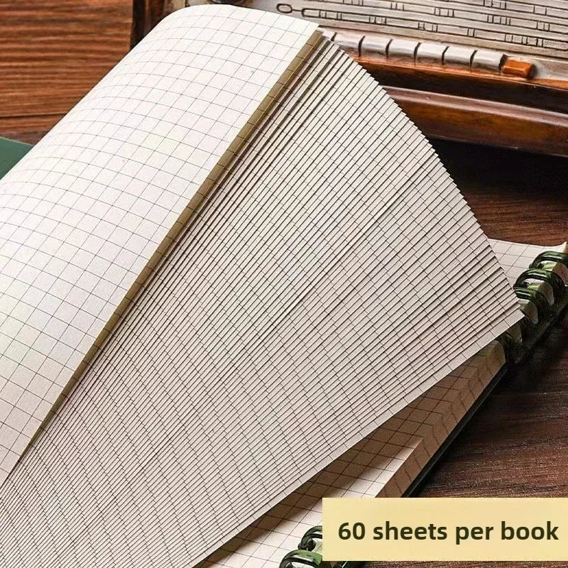 Grid Notepad B5 Sketch Book Notebooks Leaf Notebook Diary Flip Stationery Journal Writing Pads Office School Supplies Oasis Select