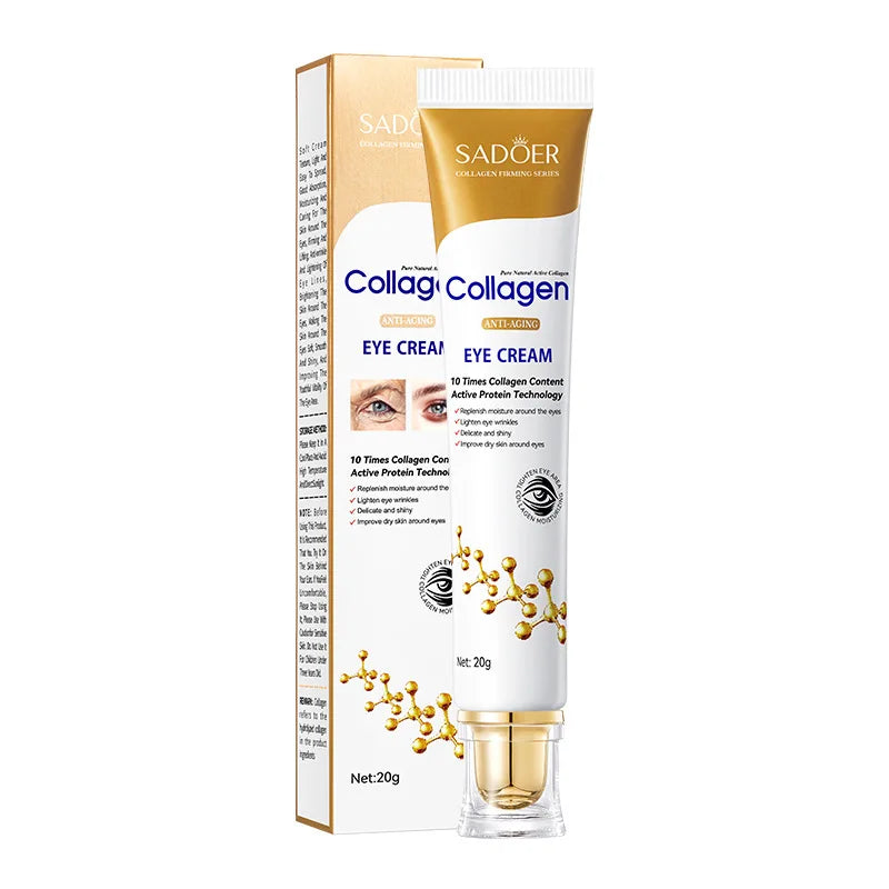 SADOER Collagen Eye Cream – Dark Circles, Bags & Firming Collagen Eye Cream Oasis Select
