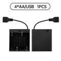 2/3/4/6/8 Slot AA Battery Case 3V/4.5V/6V/9V/12V AA Battery Holder AA Box AA Battery Storage Case With USB Oasis Select 4 AA