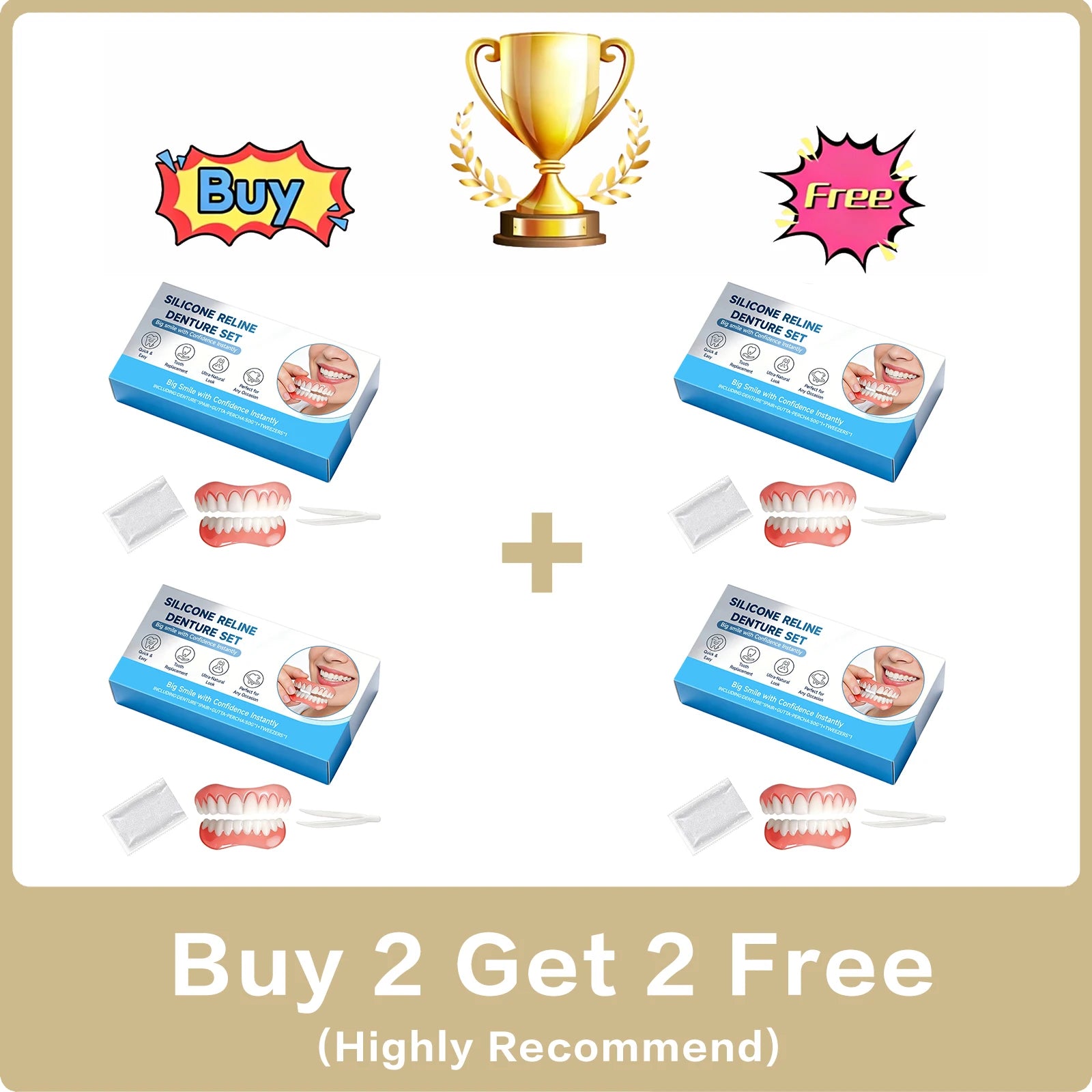 Moldable Smile Veneers – Instant Cosmetic Fake Teeth Denture Set Cosmetic Smile Veneers Oasis Select Buy 2 Get 2 Free