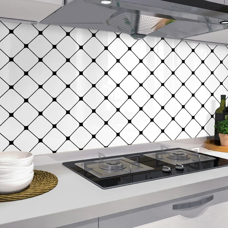 Kitchen Wallpaper Sticker Wall Stickers Waterproof and Oil Resistant Cooking Bench Range Hood High Temperature Resistance 40cm Oasis Select
