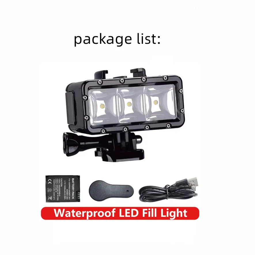 Waterproof LED Diving Fill Light for GoPro, Insta360 & DJI