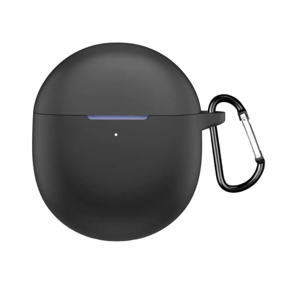 For Googles Pixel-Buds 2A 2025 Silicone Protective Case With Keychain In 5-color Wireless Earbuds Scratch Resistant Soft Cover Oasis Select Black
