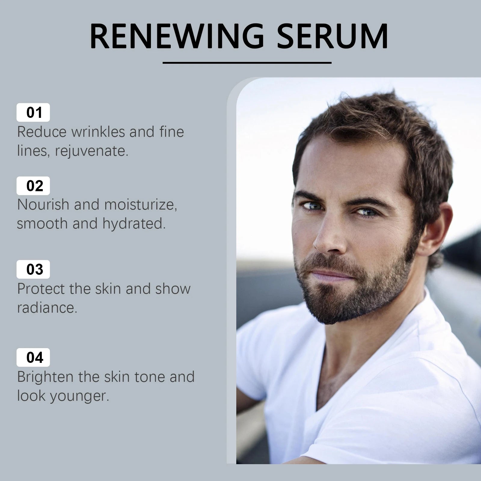Men's Anti-Aging Face Serum Spray – Hydrating & Firming Men's Face Serum Oasis Select