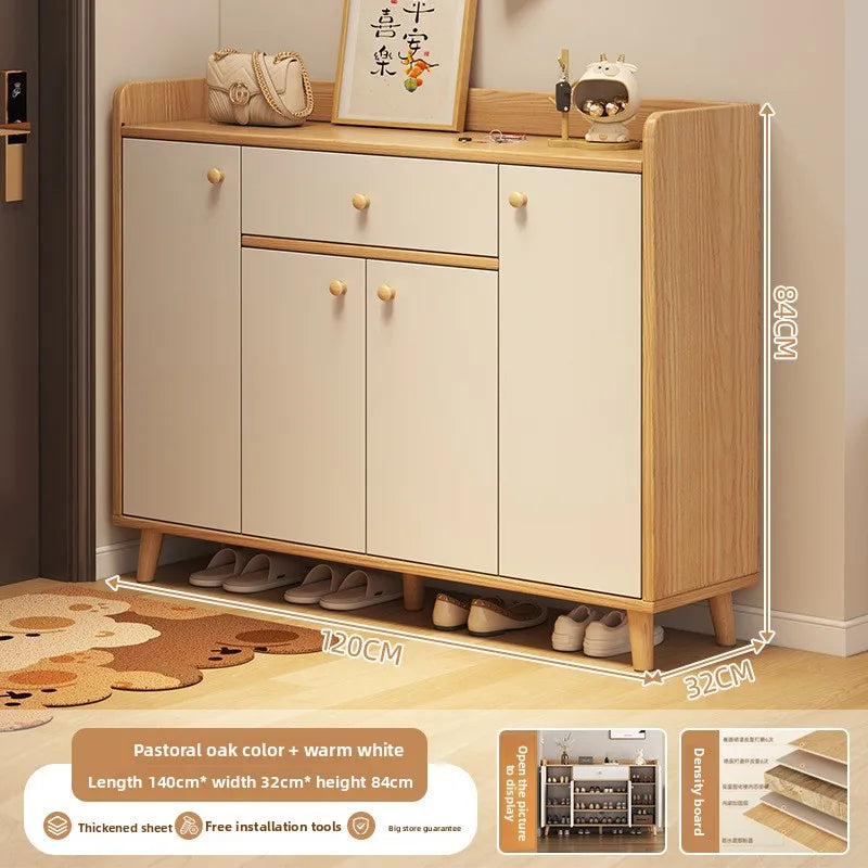 Shoe cabinet, indoor new entry locker at the entrance of the home, integrated storage shoe rack against the wall Oasis Select 120 32 84cm-C