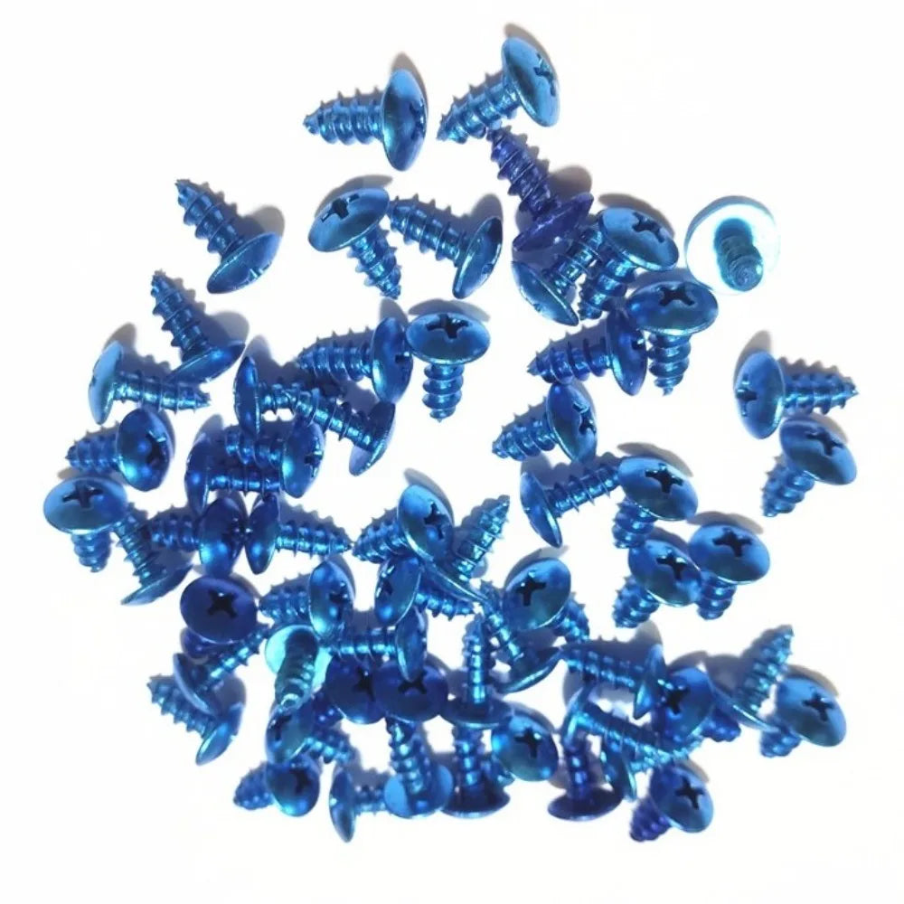 30PCS M5x16 Self-Tapping Screws Aluminum Alloy Universal Motorcycle Screws Colorful Motorbike Fairing Screws Oasis Select
